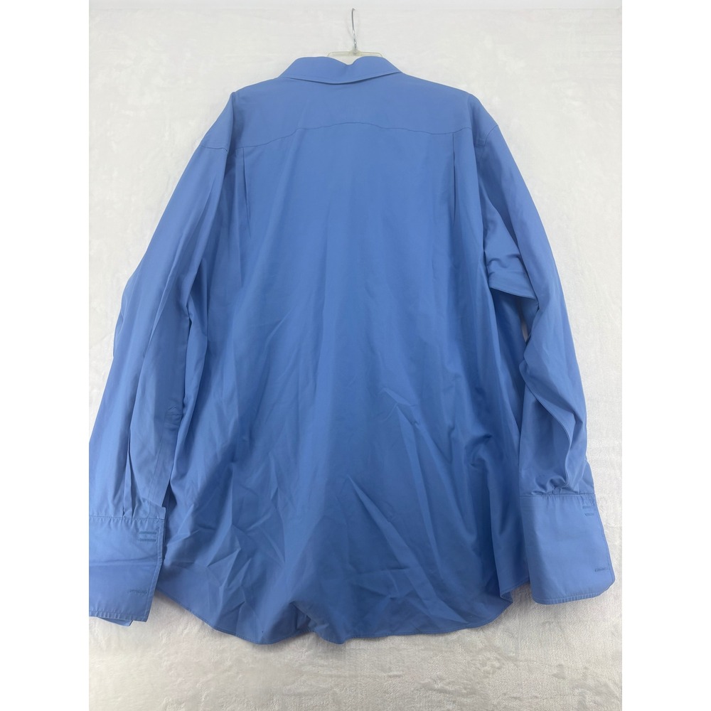Charles Tyrwhitt Dress Shirt Mens 19/37 Dress Shirt Blue Non Iron Classic Fit - Picture 6 of 8